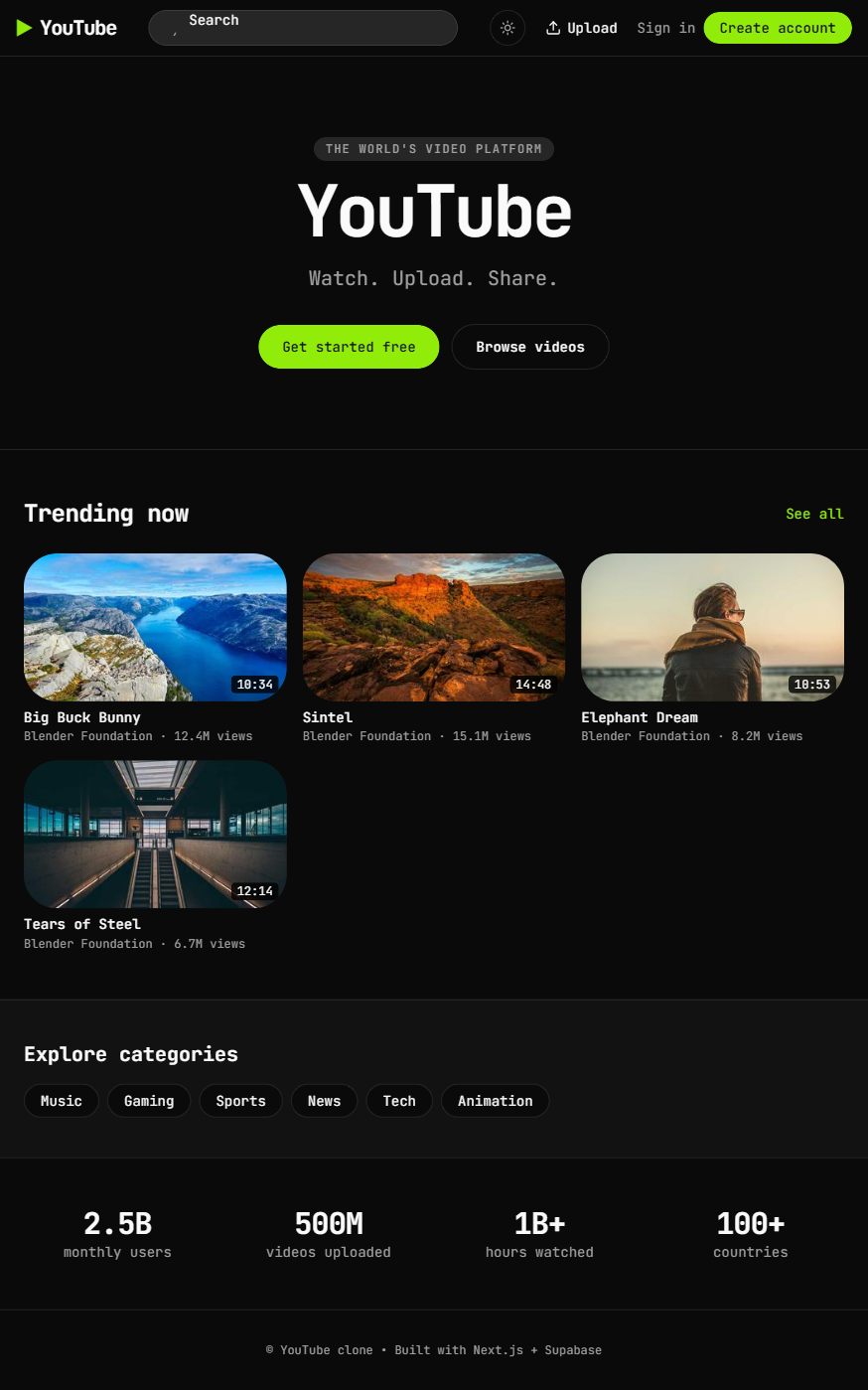 YouTube preview